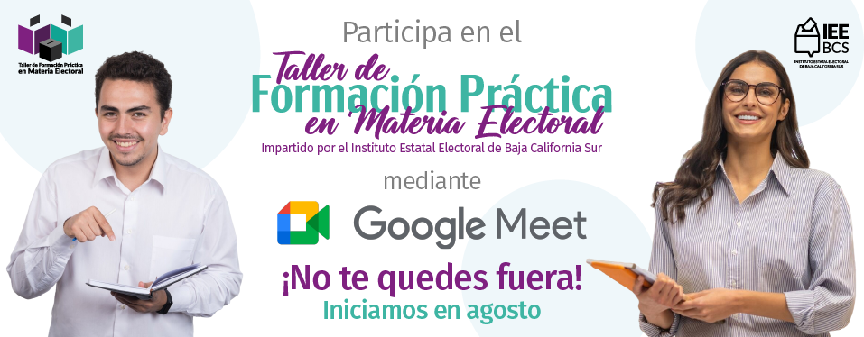 Regístrate en el Taller de Formación Práctica en Materia Electoral